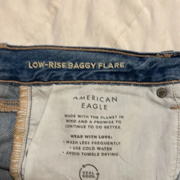 American Eagle Low Rise Baggy Flare 6x30 - Picture 6 of 6